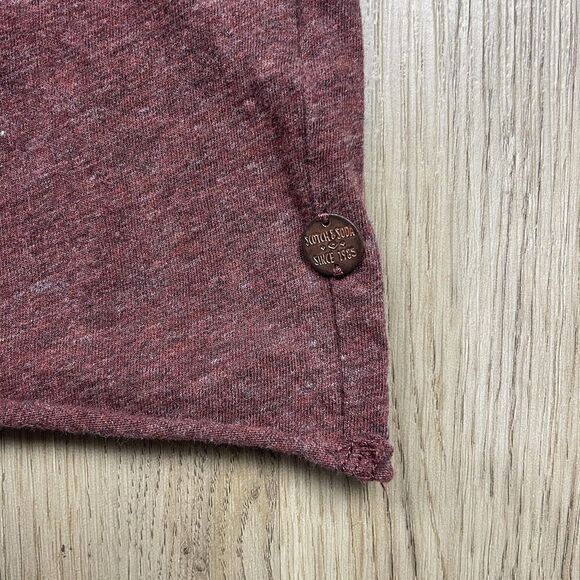Scotch & Soda Shirt Mens XL Maroon Heathered Crewneck Casual Soft Tee T-Shirt - Picture 3 of 9